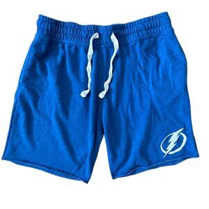 Tampa Bay Lightning Shorts Blue Knit Fabric NHL Men's XL